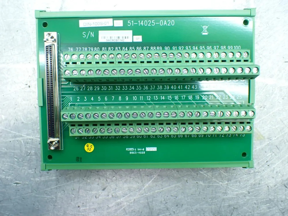 ADLINK 100 PIN TERMINAL BOARD. DIN-100S-01(G)
