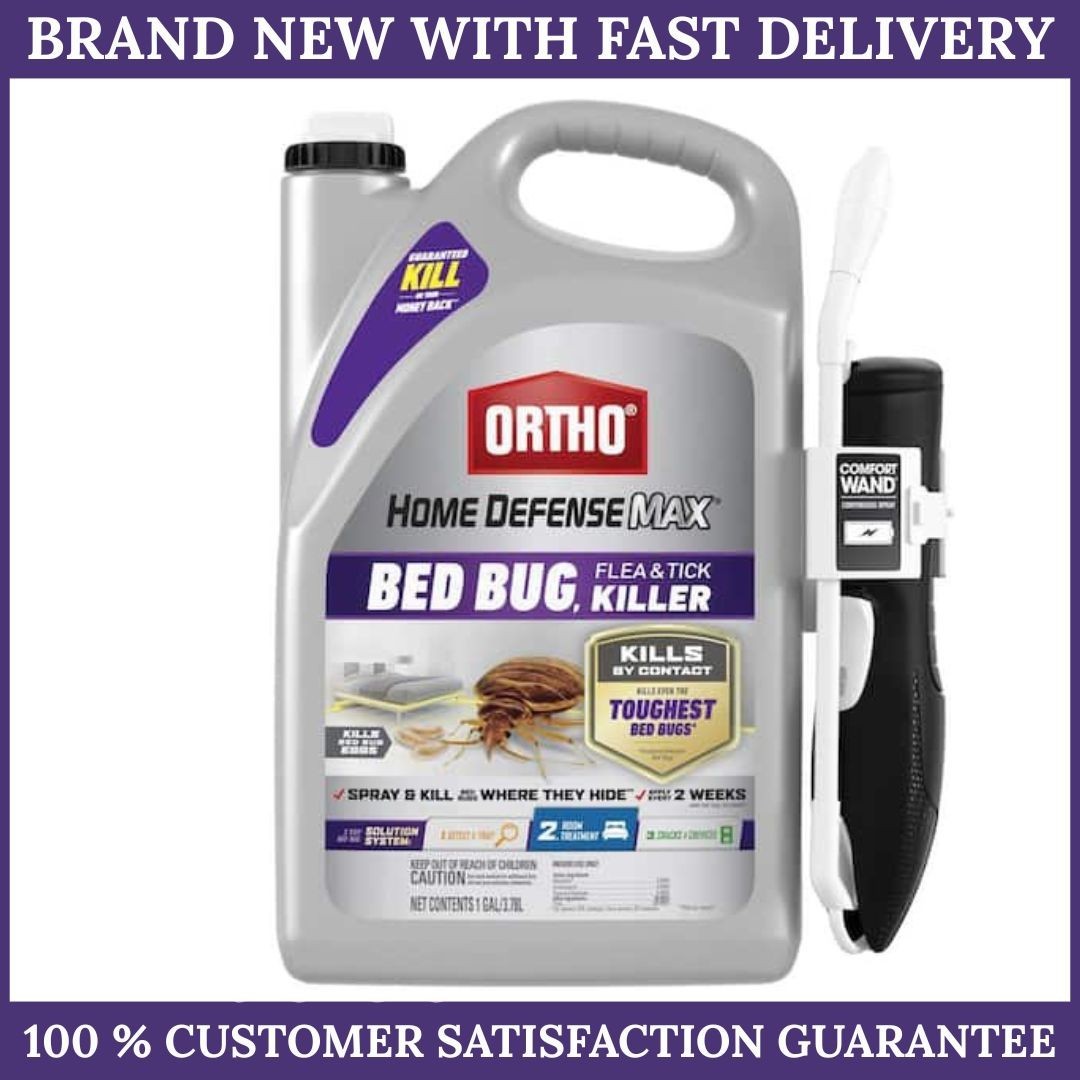 Ortho Home Defense Max Bed Bug, Flea and Tick Killer with Comfort Wand, 1 gal.