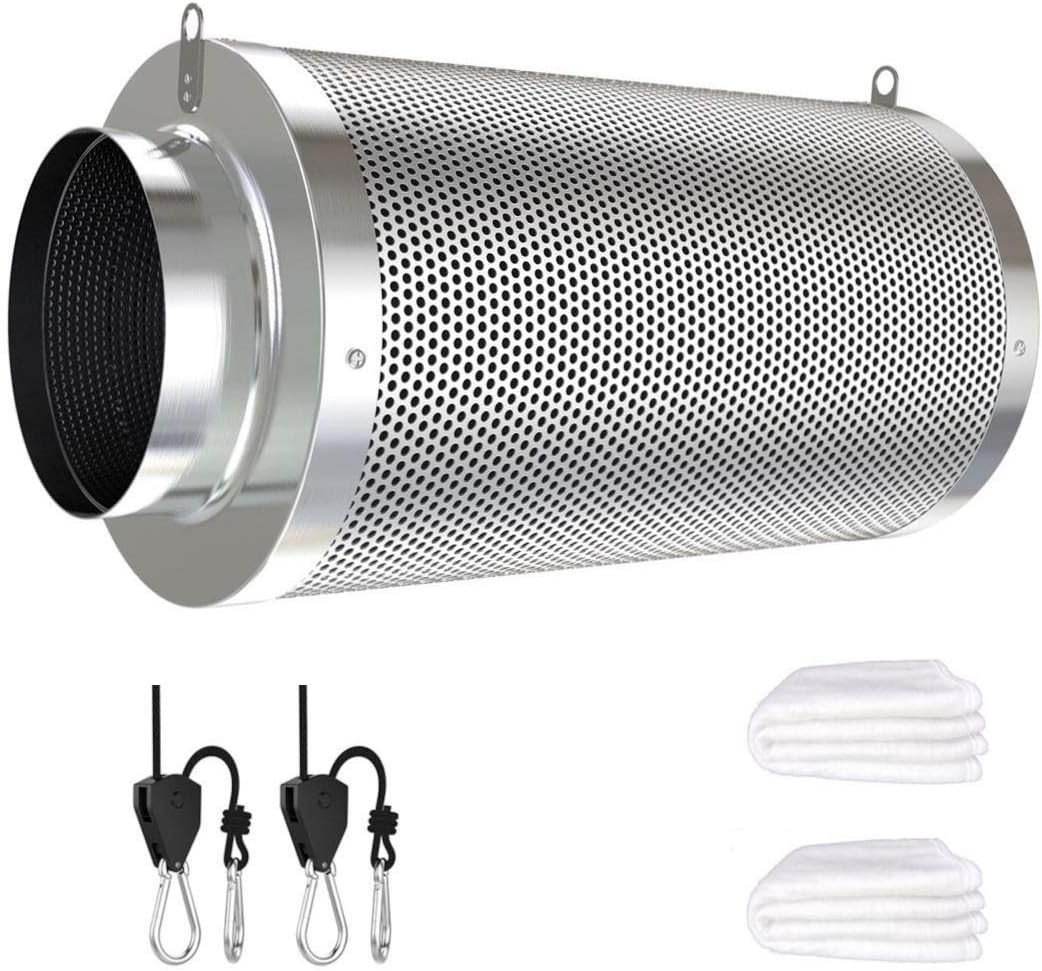 4Inch Carbon Filter Odor Control with Australia Virgin Charcoal Two Prefilter 1