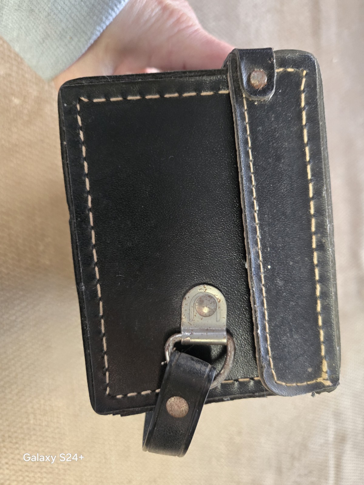 Advance Trades School Analog Pyrometer Temperature Tester Leather Case