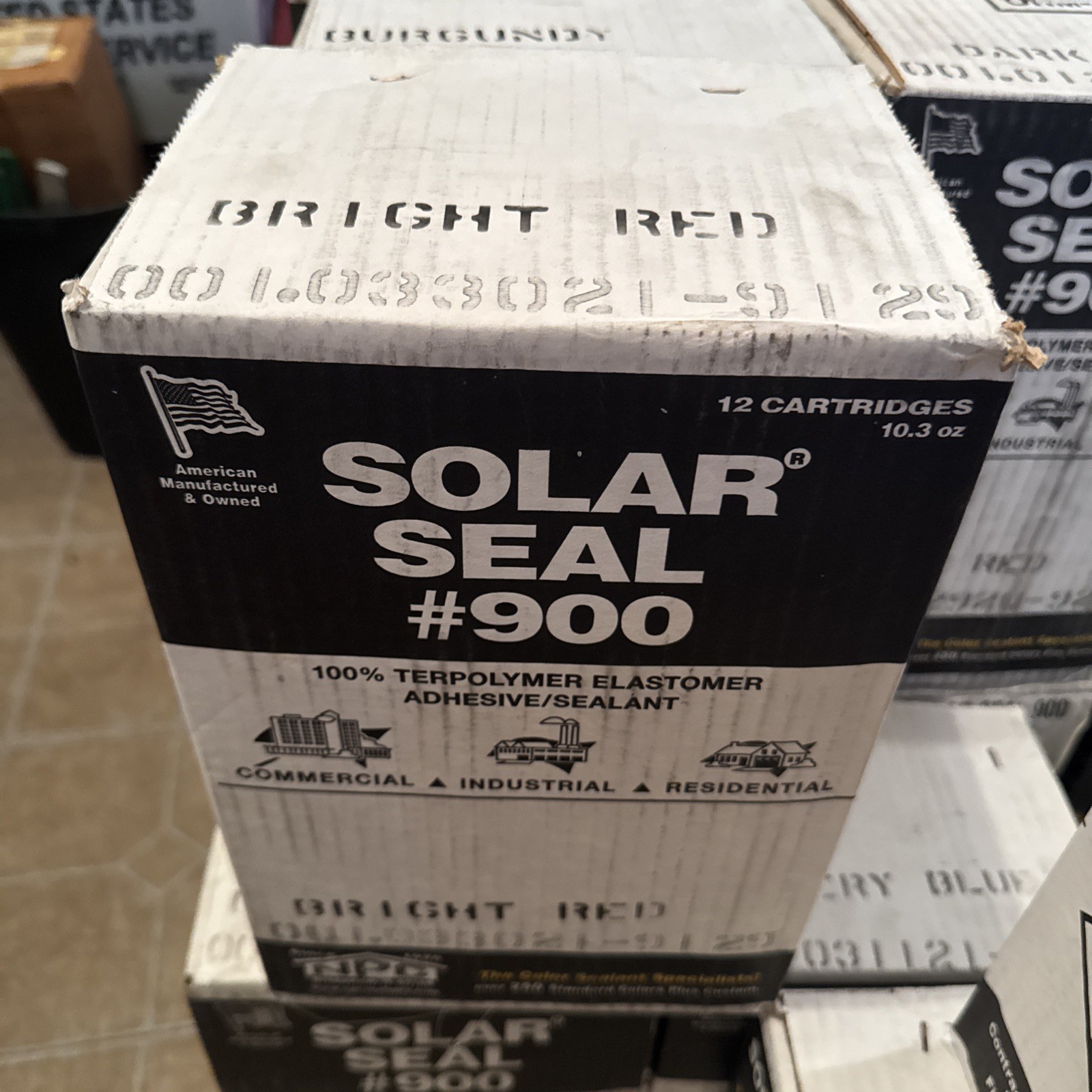 NPC Sealants Solar Seal 900 - 10.3oz. (Case of 12 Tubes) Bright Red