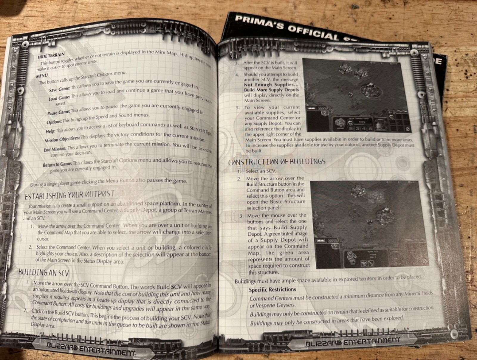 Starcraft Prima strategy guide and manuals