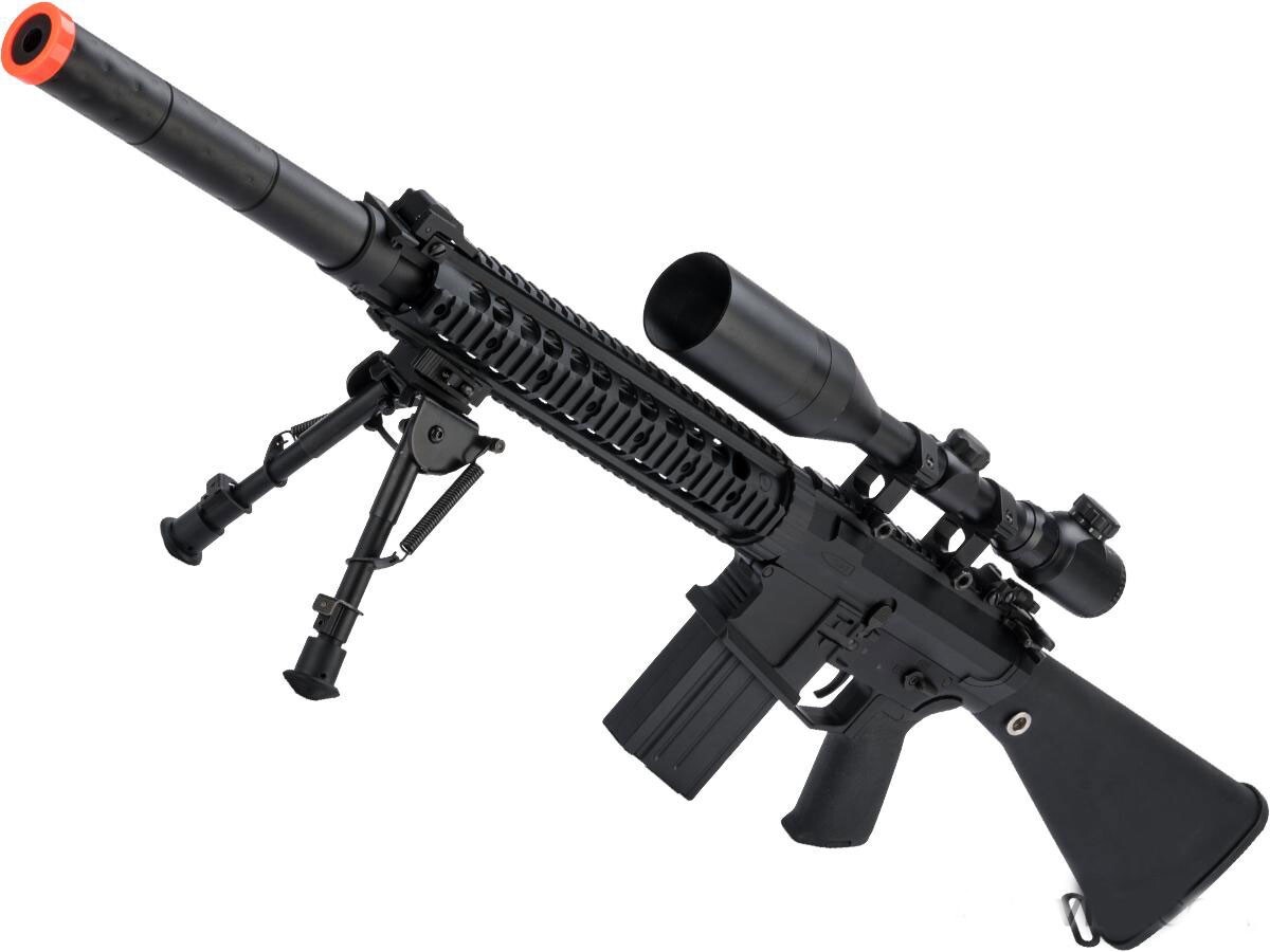 CYMA Platinum SR-25 QBS Airsoft Electric AEG DMR Black New Free Shipping
