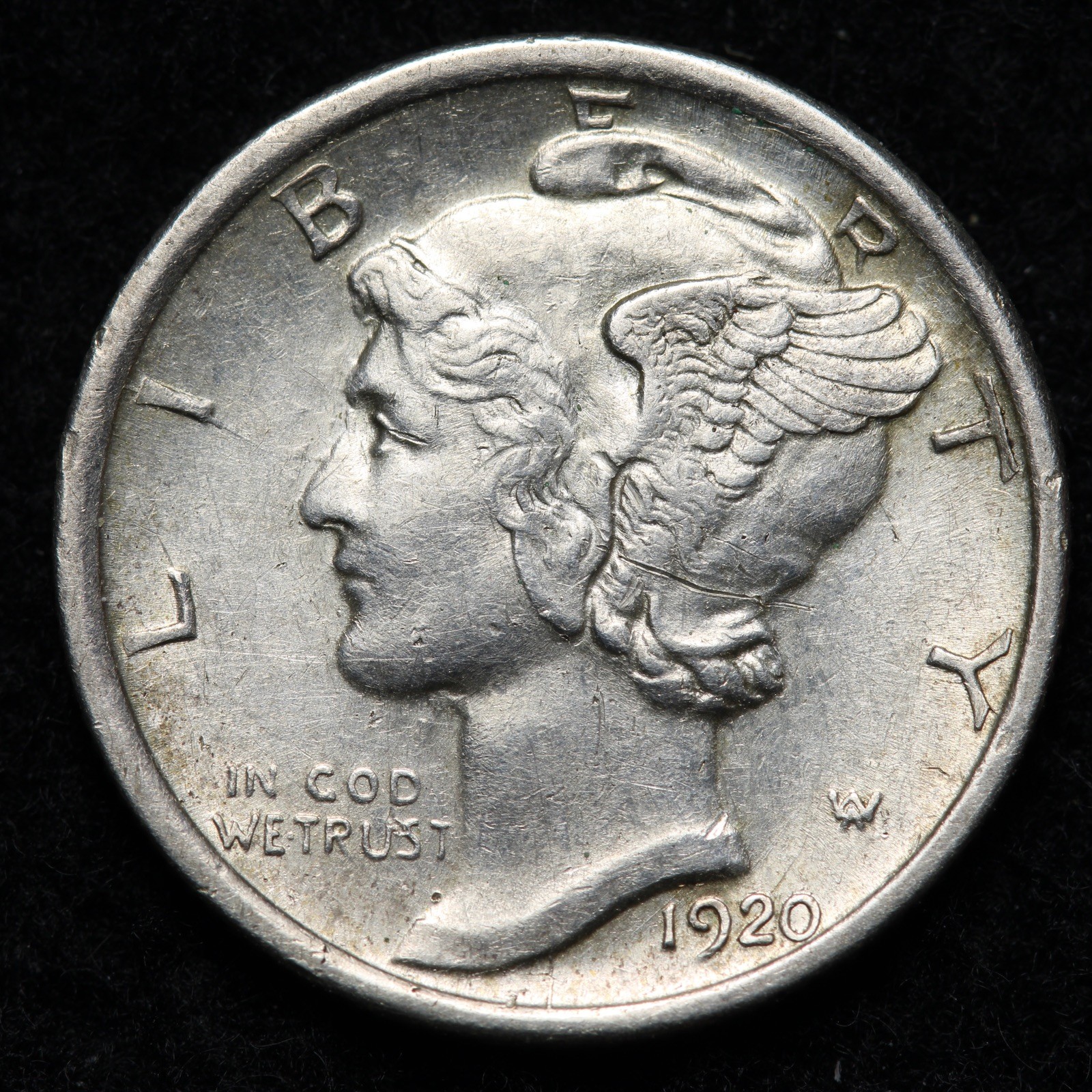1920-D Mercury Silver Dime UNC *UNCIRCULATED* MS E282 DZCCM