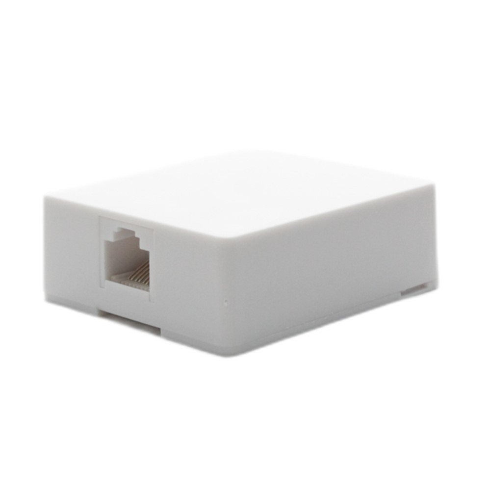 1 Port RJ45 8P8C Network LAN Ethernet Keystone Jack Wall Surface Mount Box White