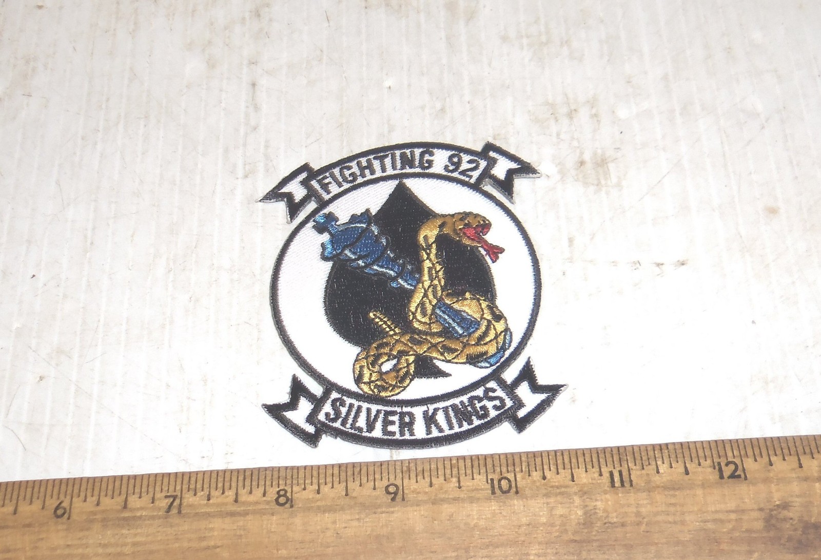 US Navy - Fighting 92nd - Silver Kings Embroidered Patch
