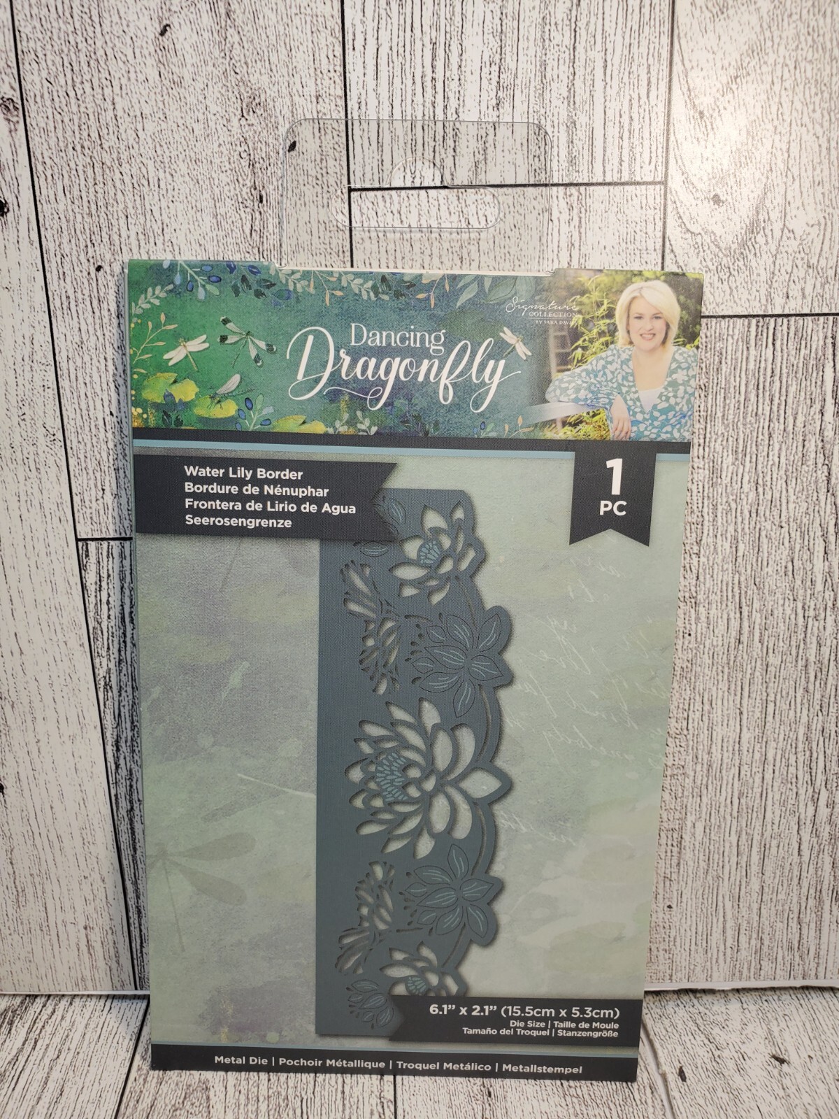 CS1 Crafters Companion Dancing Dragonfly Water Lily Border die New 6.1" x 2.1"