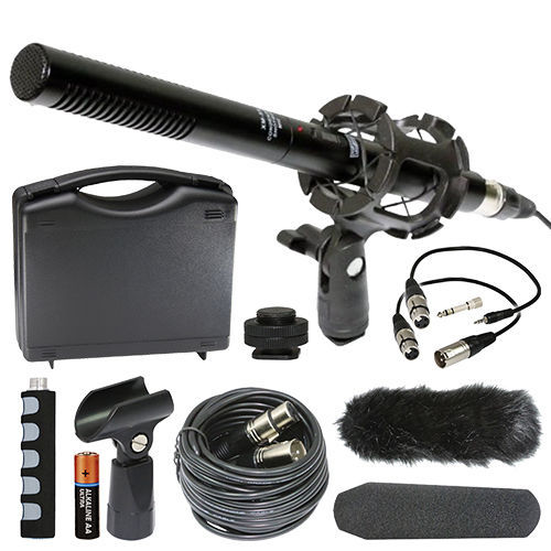 JVC GZ-RX615BE Quad Proof Camcorder External Microphone Vidpro XM-55 13PC Kit