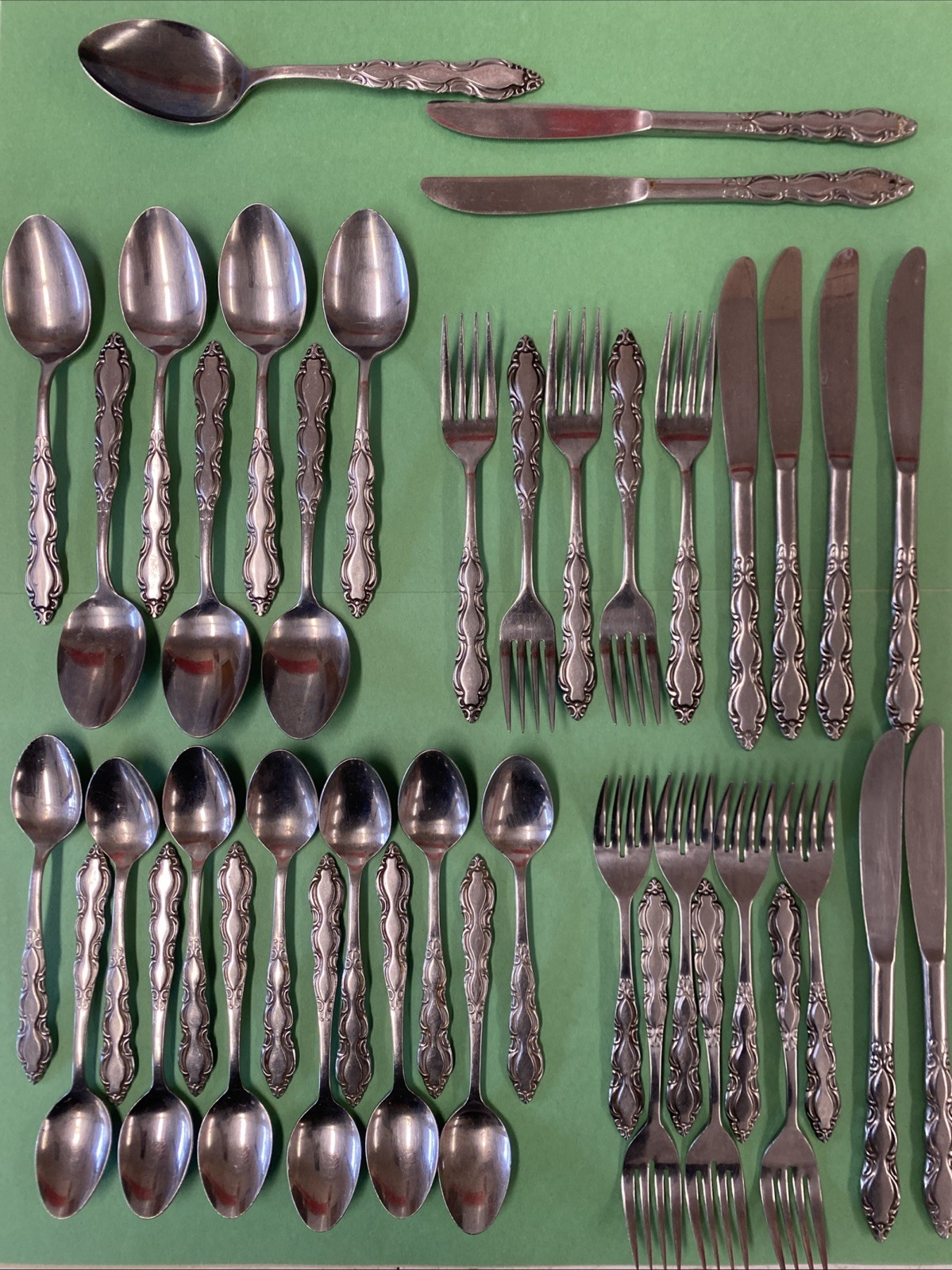 National Stainless Japan Marquee Stainless Steel Flatware Set of 41 Pieces
