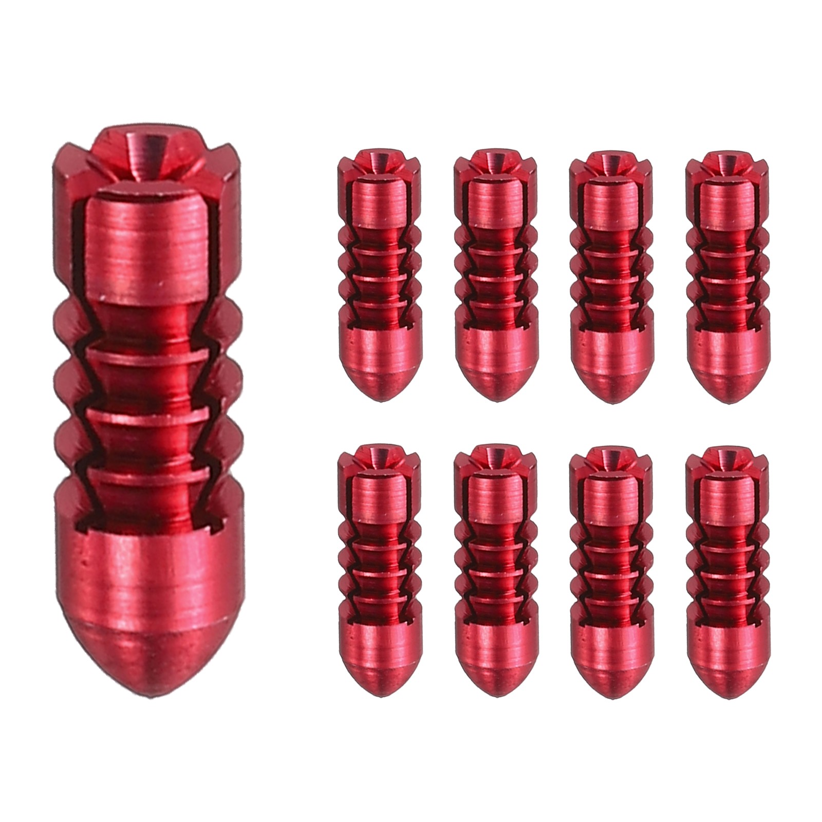 9 Pcs Dart Flight Protectors Fixed 90 Degrees Wing Savers Protects, Red