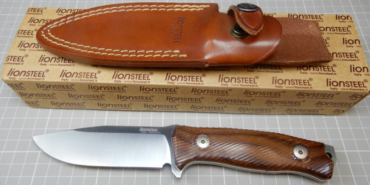New LionSteel M5 Hunting Bushcraft Knife Fixed Blade Outdoor Survival Italy