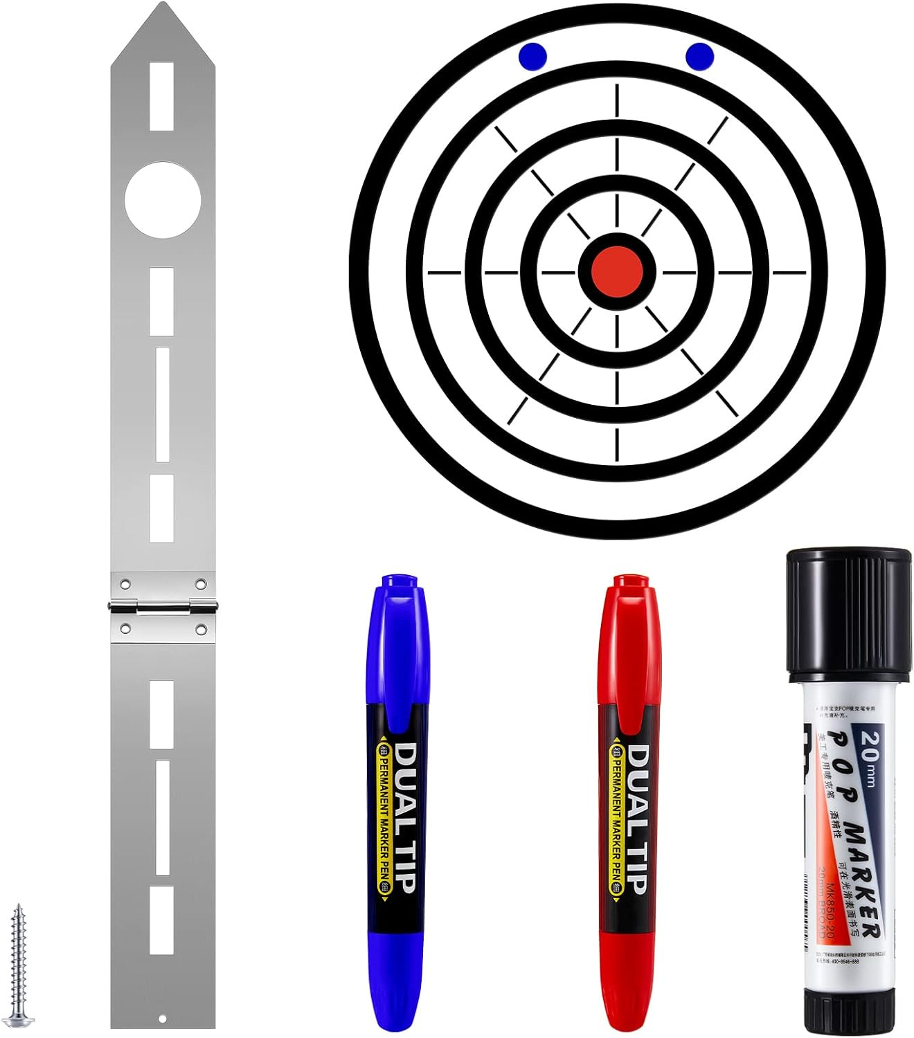 Axe Throwing Target Template Stainless Steel Target Template Stencil Comes with