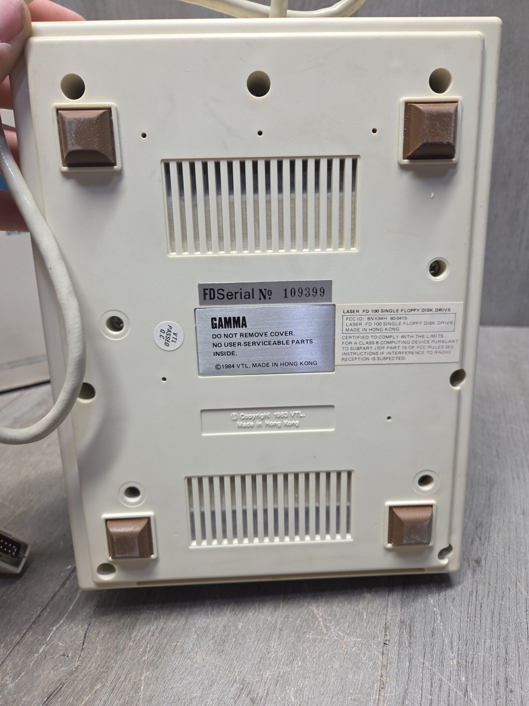 Vtech Apple Floppy Drive FD 100c Gamma Laser(Untested)