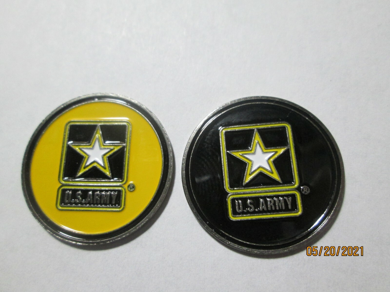 NEW! US Army Golf Ball Marker 2 Sided