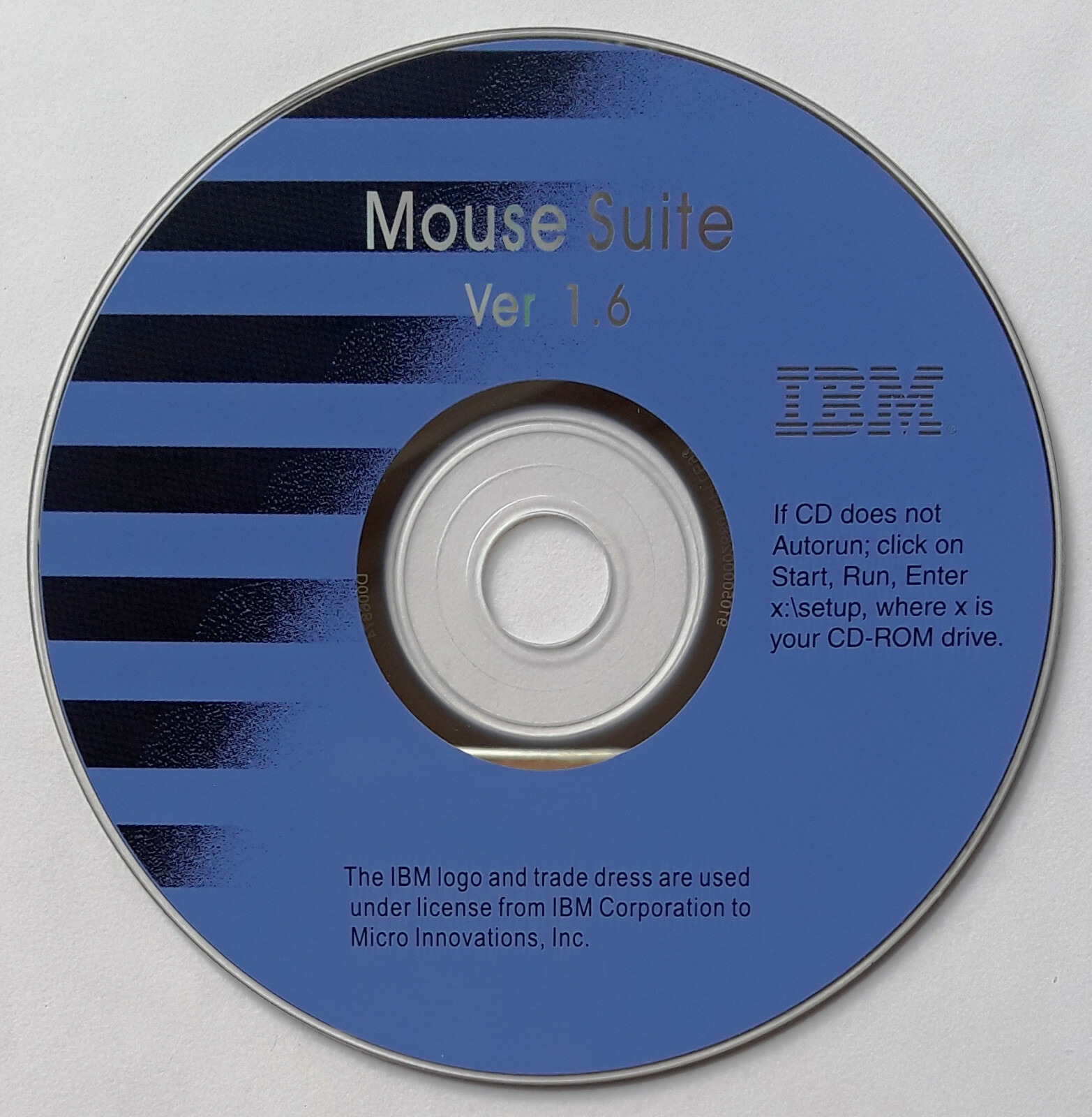 IBM Mouse Suite Version 1.6 Installtion MINT CD Disc
