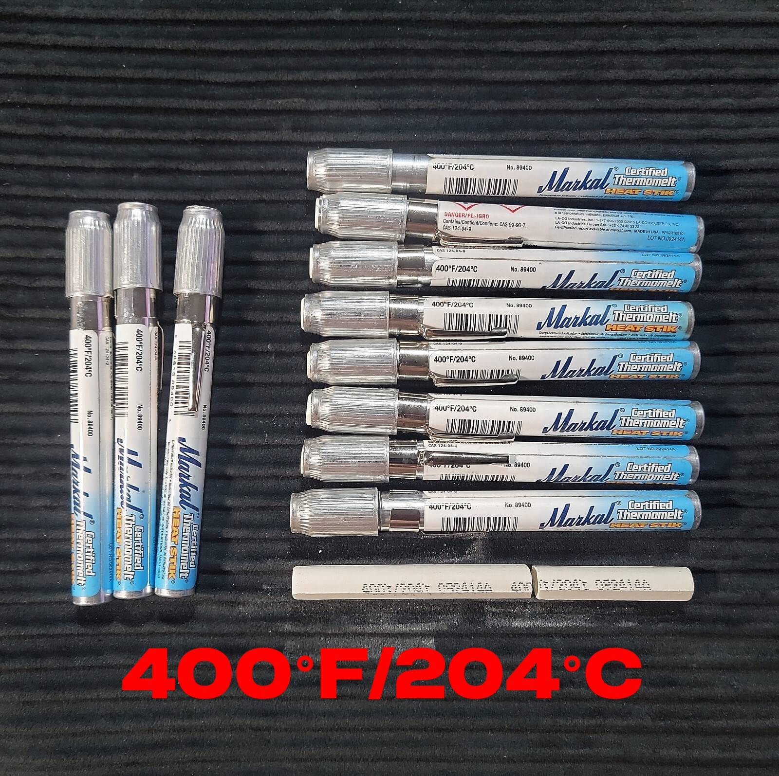 Lot of 11 Markal Thermomelt Heat Stik (400°F / 204°C) – SOME BROKEN!