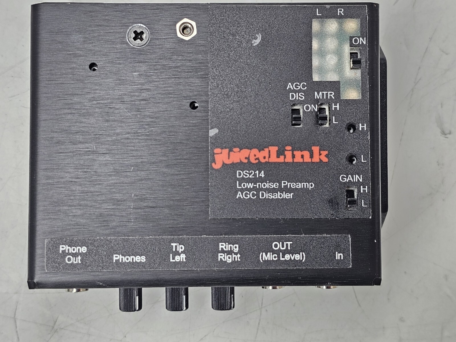 juicedLink DS214 LOW NOISE Camera Mountable Mixer Preamp Ultra Portable