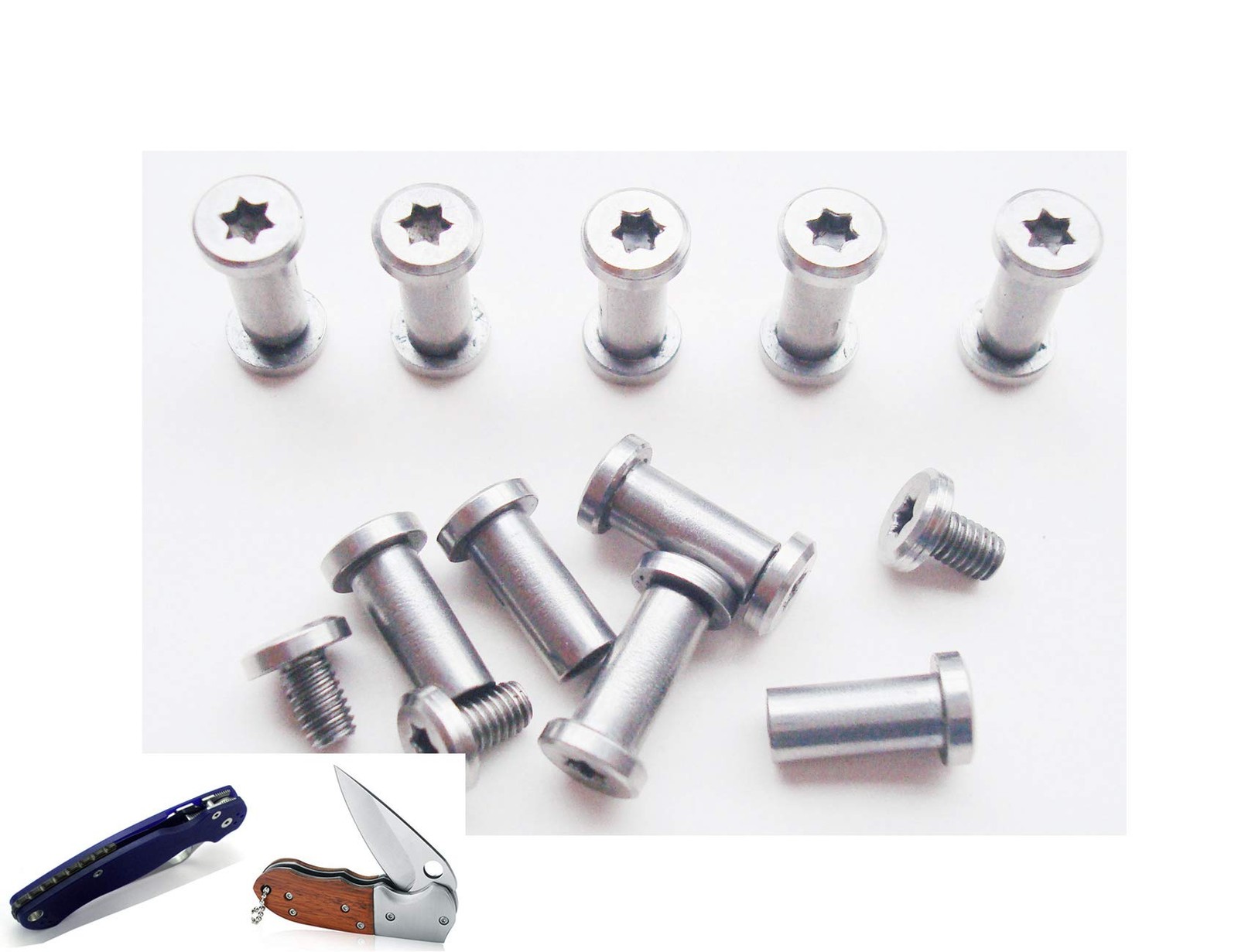 Stainless Steel Pocket Knives Handle Pivot Pin Shaft Screws