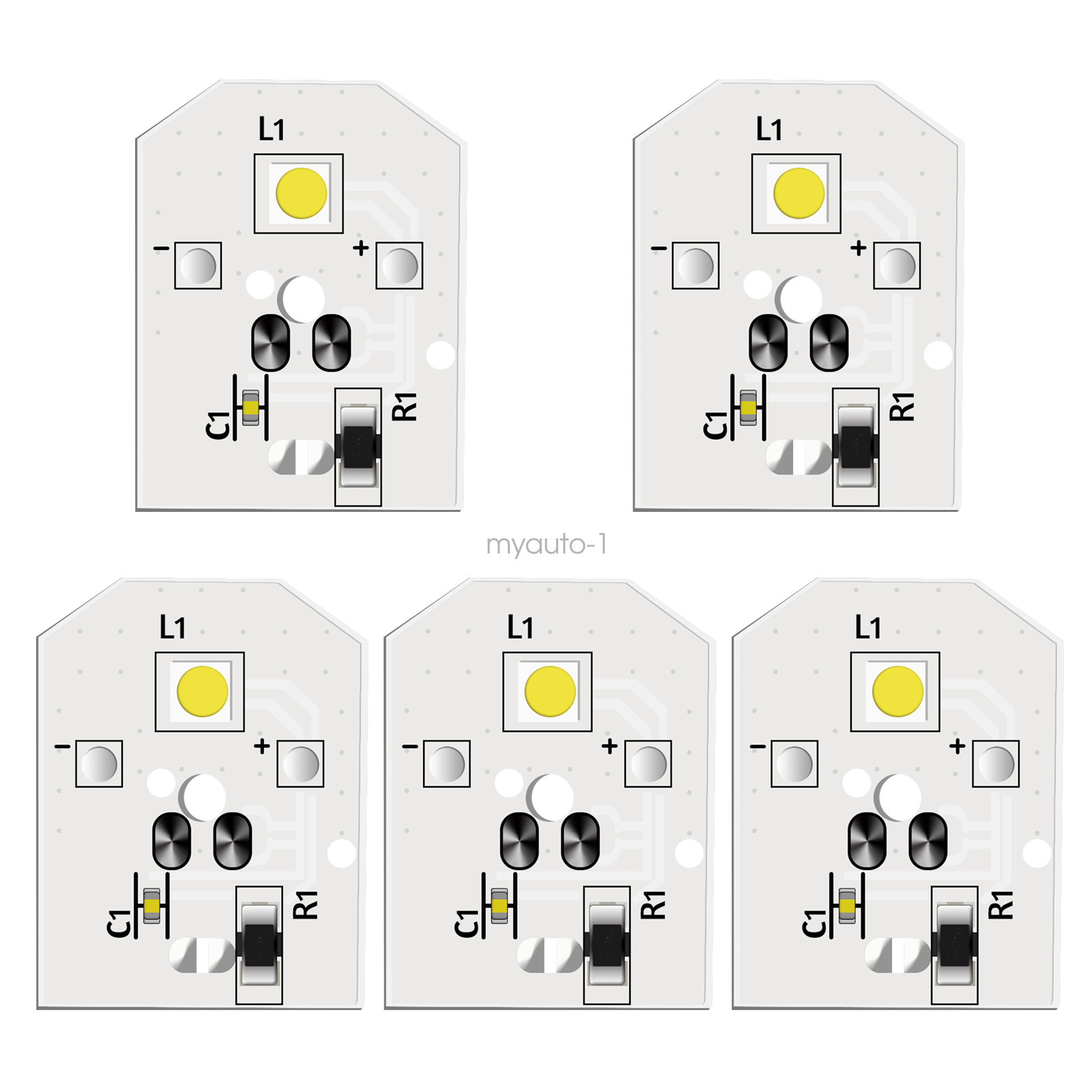 5 x Refrigerator LED Light Bulb Fits GE WR55X25754 WR55X11132 PS12172918 3033142