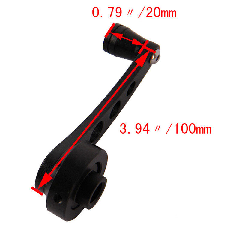 Set Black Window Winder Crank Car Manual Door Handle For Honda Civic 1984-2000