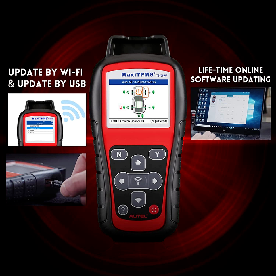 Autel MaxiTPMS TS508WF TPMS Relearn Tool TPMS Sensors Activate/Reset/Programming