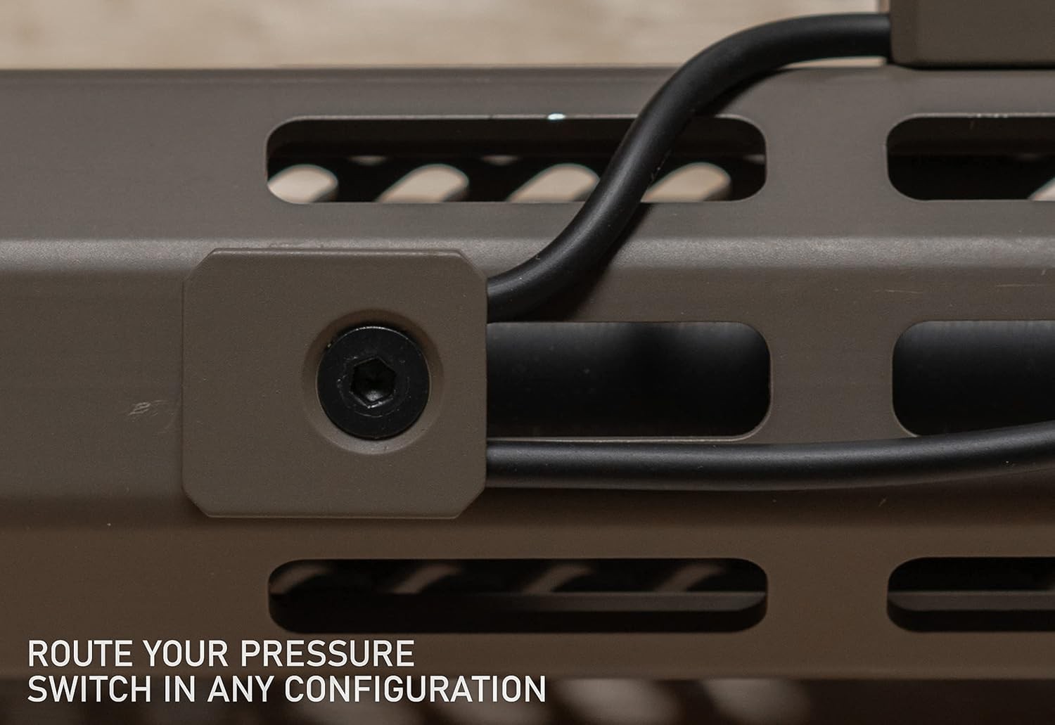 Weapon Light Pressure Switch Cable Clips M-LOK Compatible Aluminum Polymer