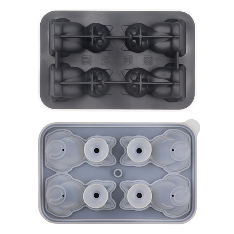 3D Cat Ice Cube Mold, Admaison Tray with Funnel 1,