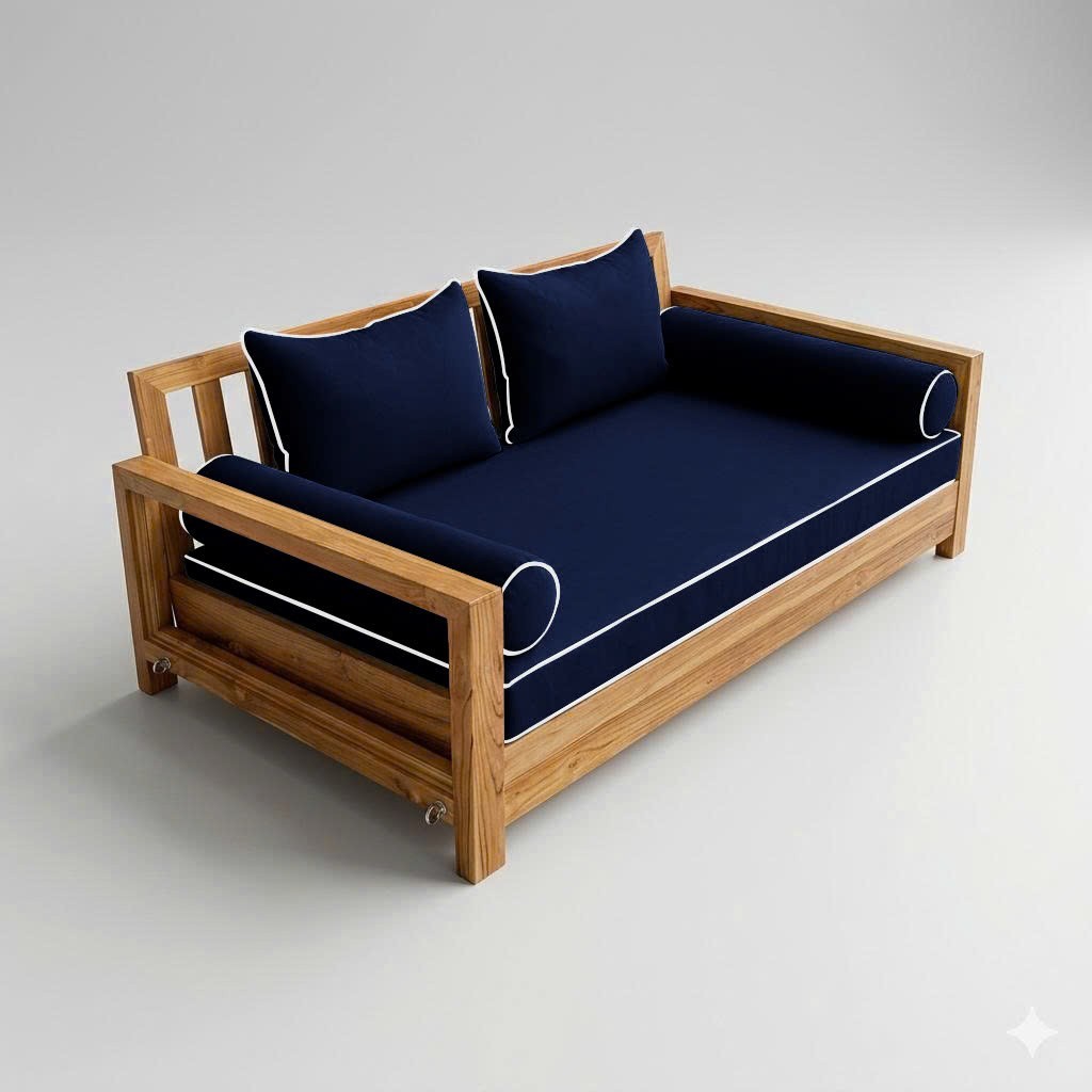 COVER ONLY STYLE 4 Mattress Pillow Daybed Porch Swing Contrast Trim Crib AD101