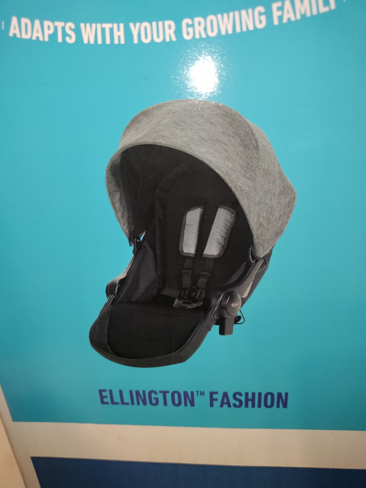 Graco Uno2Duo Stroller Second Seat – Ellington Grey