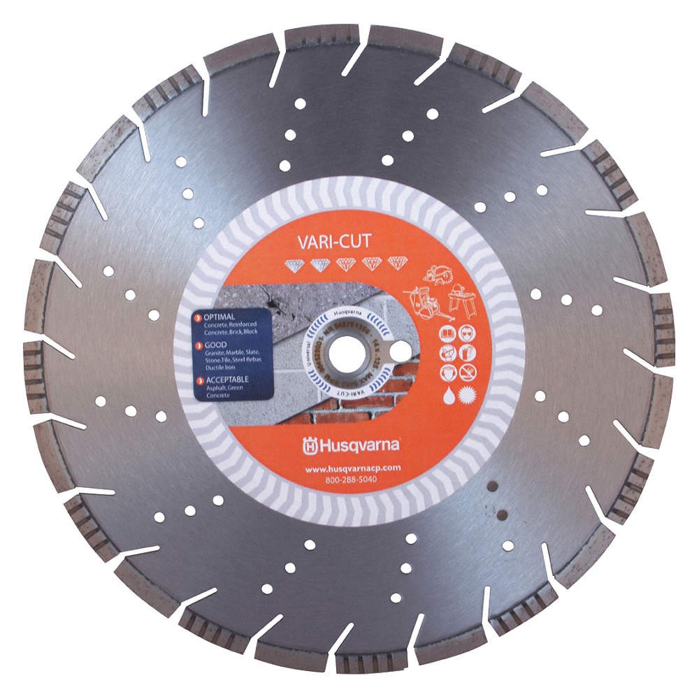 HUSQVARNA Vari-Cut S45 12 DiamondSawBlade,Diam:12",Thick:0.13" 53DT51