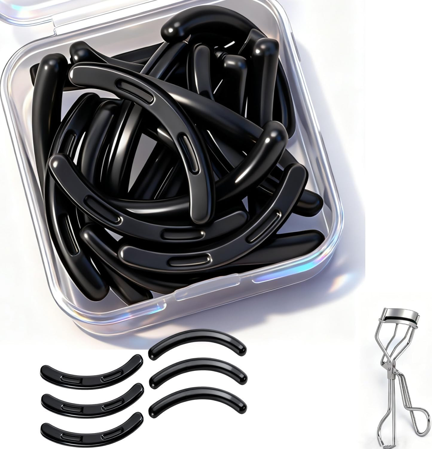30Pack Suitable for Tweezerman Eyelash Curler Refills,Premium Silicone Soft Rubb