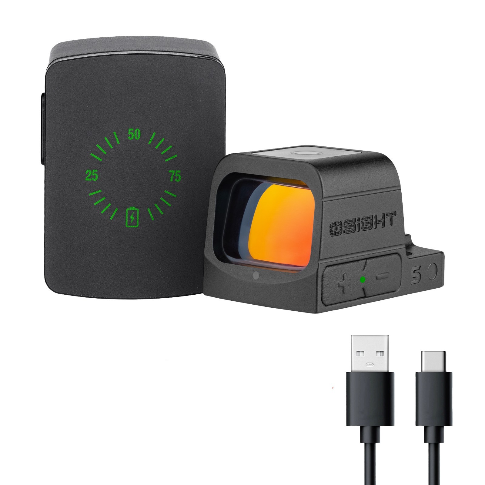 Osight S 2 MOA Dot Sight with 32 MOA Circle with Magnetic Charging Cover