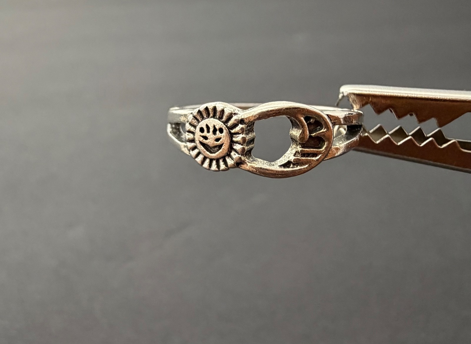Moon & Sun Star sterling silver toe rings size 7