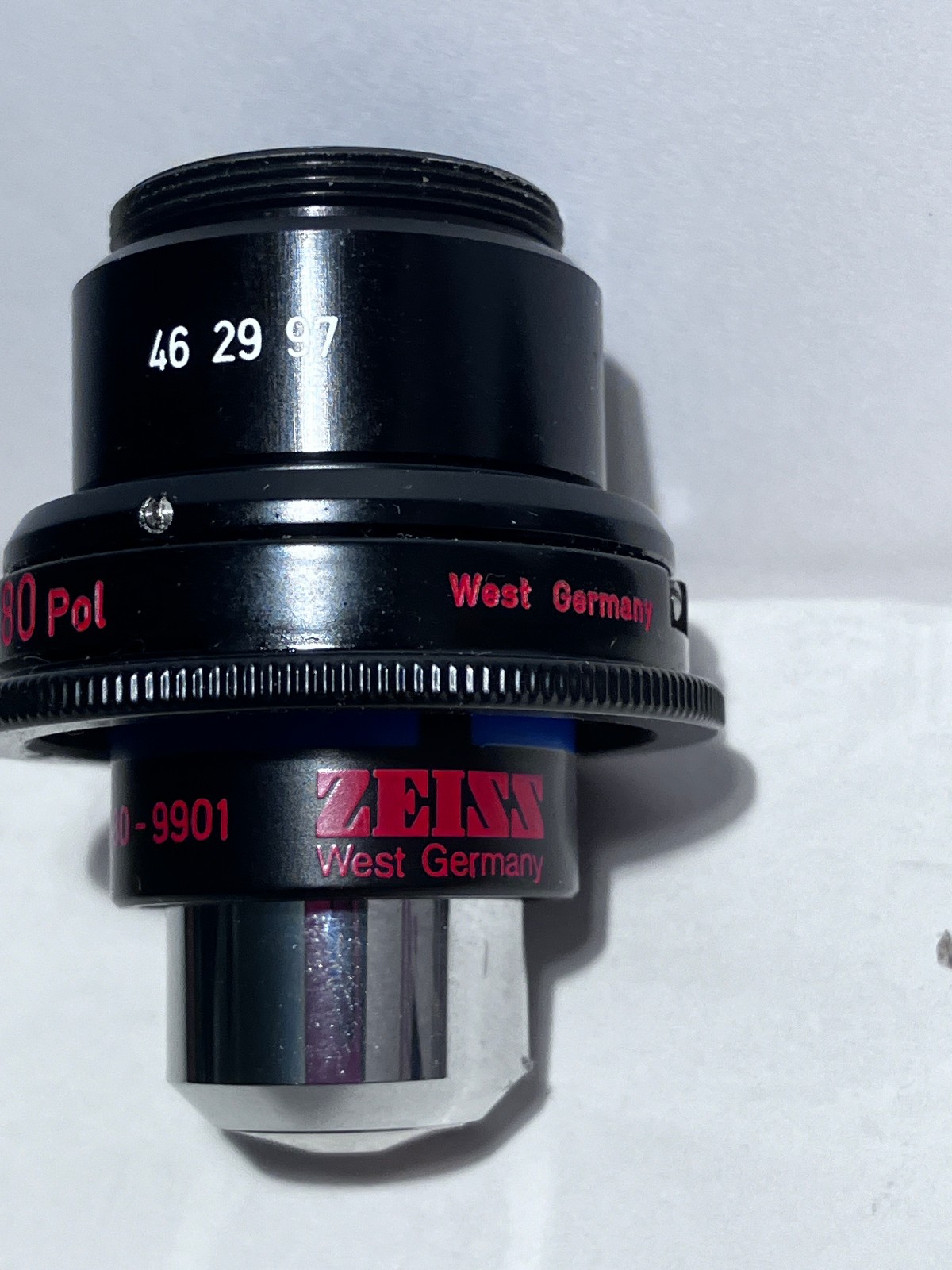 Zeiss INKO Epiplan 80X Reflected Light Microscope Objective 462080-9901 462005-