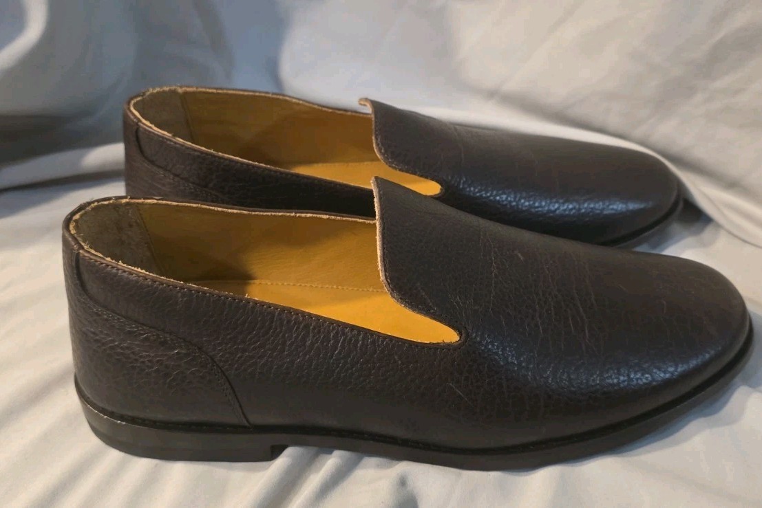 Tecovas The Monterrey Bison Leather Shoe Hickory Men SZ 13 D NWOB Defects