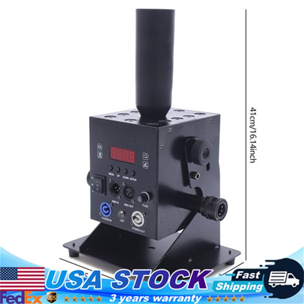 LED CO2 Jet Smoke Machine w/ Hose CO2 Cannon DMX Blaster DJ Disco Stage Effect