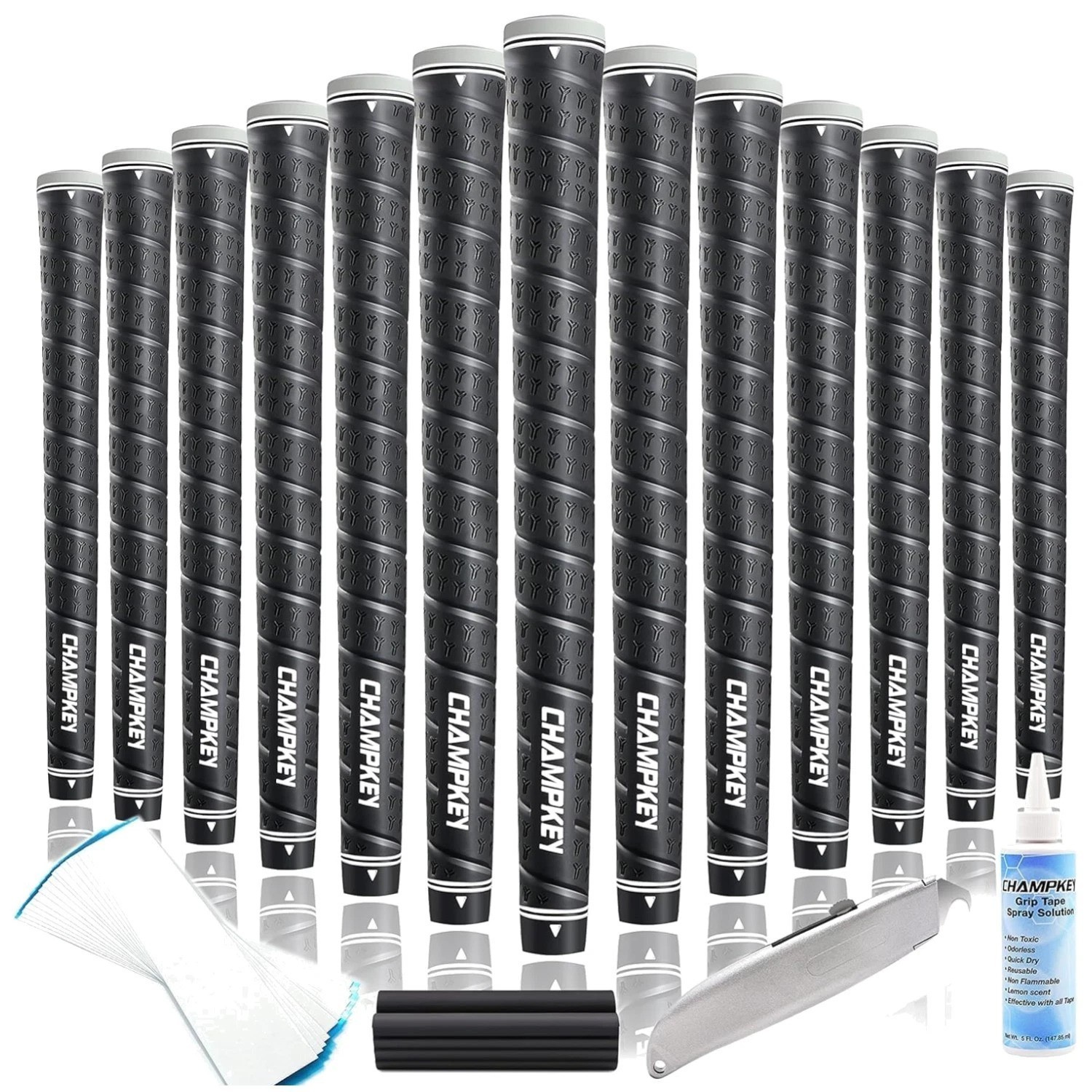 WRAP-Y Rubber Golf Grips 13-Pack - Black