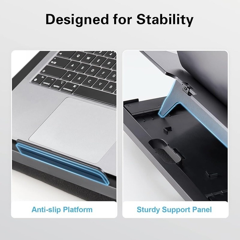 Adjustable Laptop Stand W/ Mouse Pad Portable Multifunctional Lap Desk Comfort