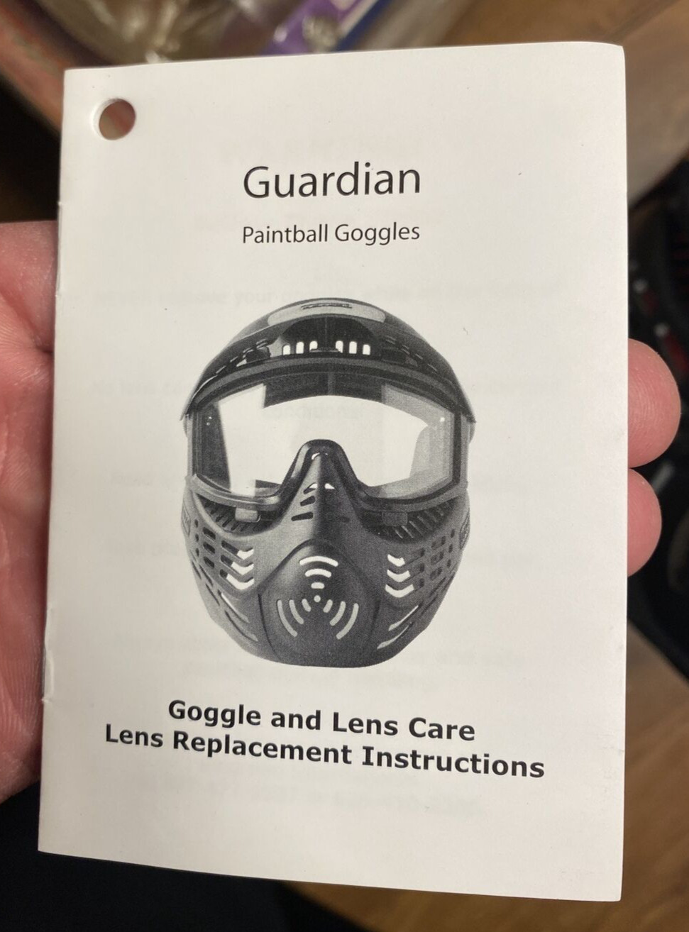 JAVA Paintball Mask Guardian Black Face Semi-Mirrored Thermal Lens Shield *READ*