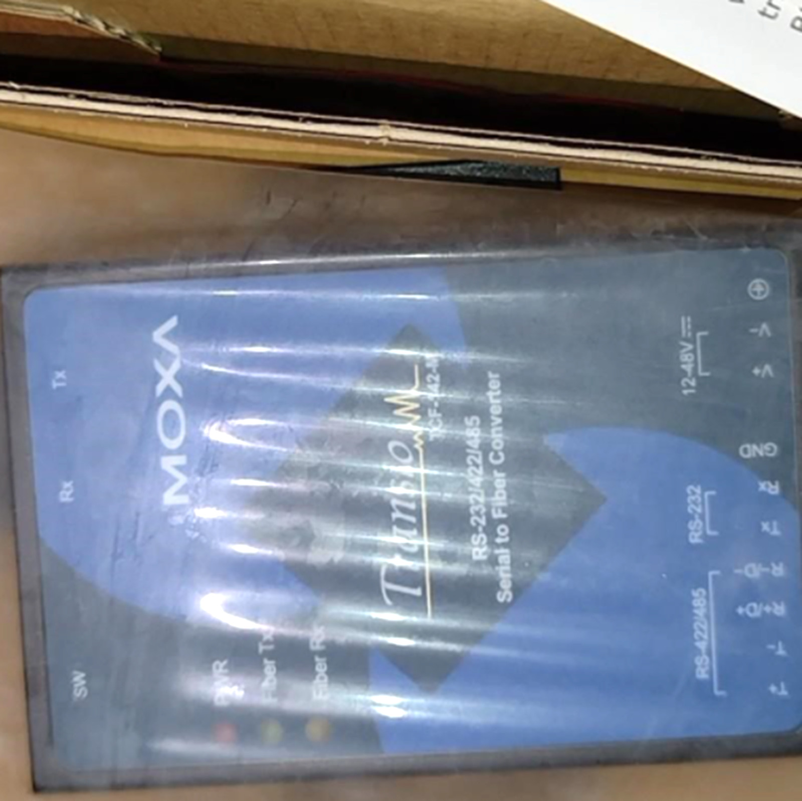 NEW MOXA TCF-142-M-SC Optical Fiber Media Converter
