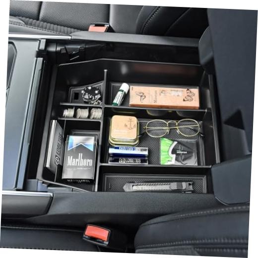 EDBETOS Center Console Organizer Compatible with Ford F150 2021-2023 black