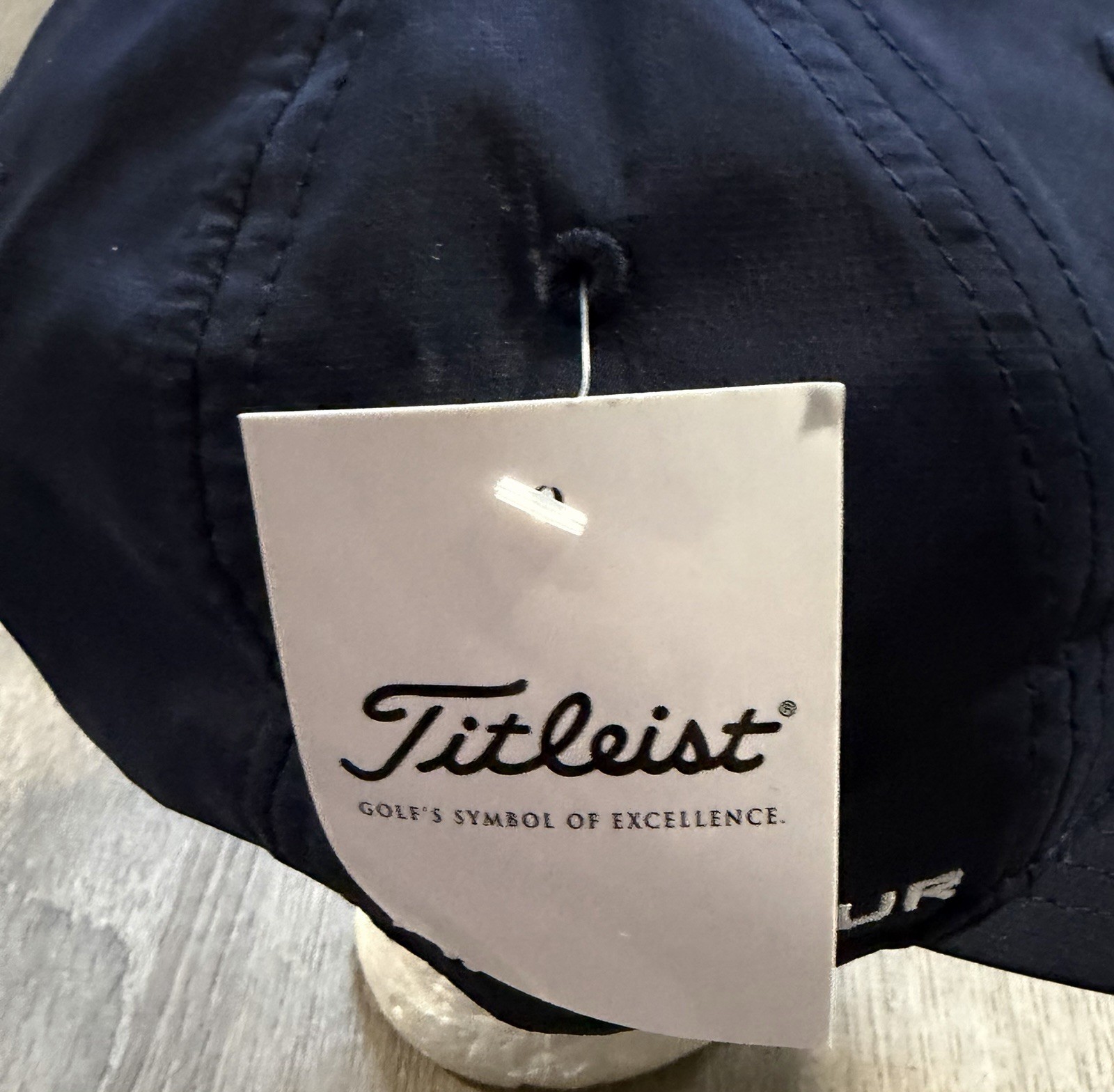 Titleist NXT Tour Adjustable Strap Golf Hat Script NOS Navy Blue NWT