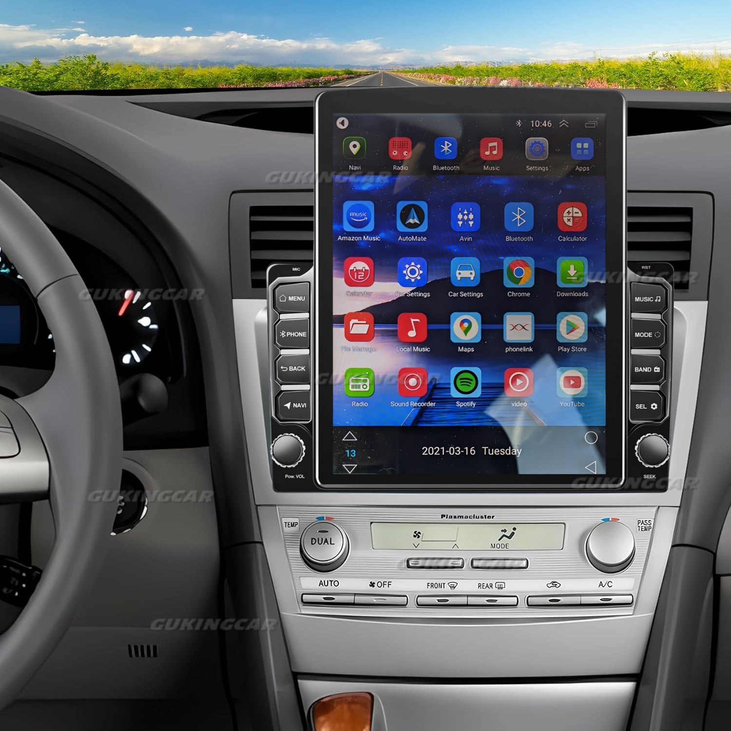 9.7" For Toyota Camry 2007-2011 Android CarPlay Car Stereo Radio GPS Navi WiFi