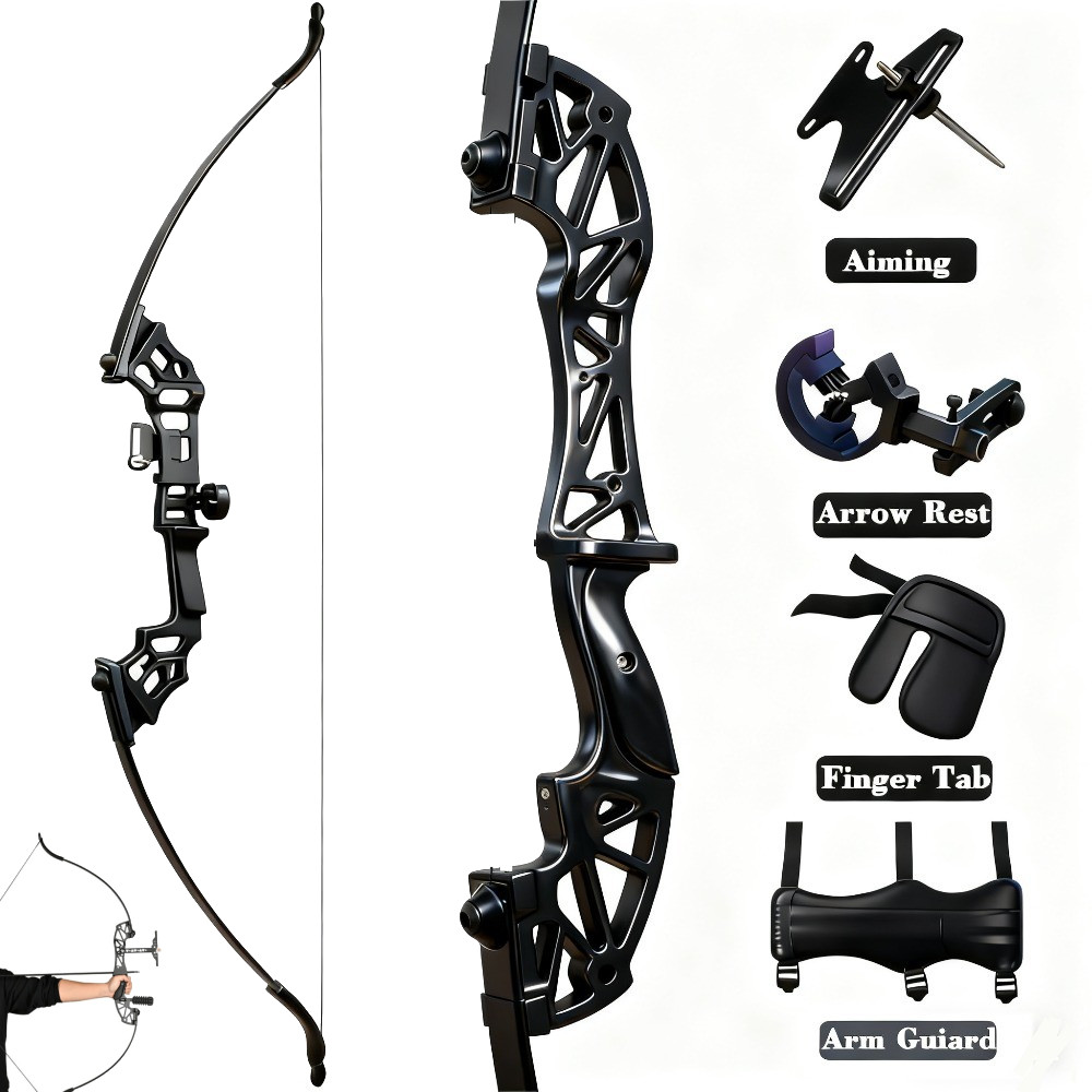 53''Takedown Recurve Bow Set 30/40Lbs Right Hand Beginner Archery Target Hunting