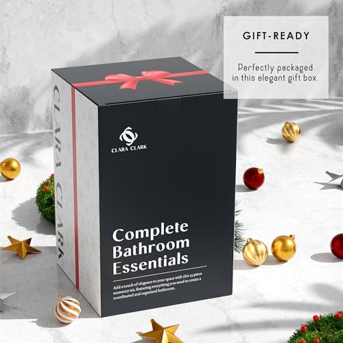 Bathroom Set - Bathroom Decor, Xmas Complete Set + Bath Rugs Christmas