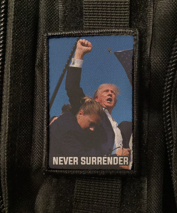 Never Surrender Patch Fight Donald Trump Teflon Don Morale Tactical Hook [sub]