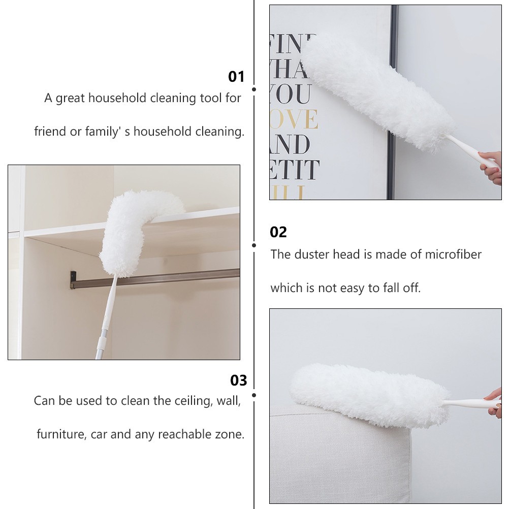 Extended Duster Dusting Brush Hand Sweeper to Remove Cleaning Supply