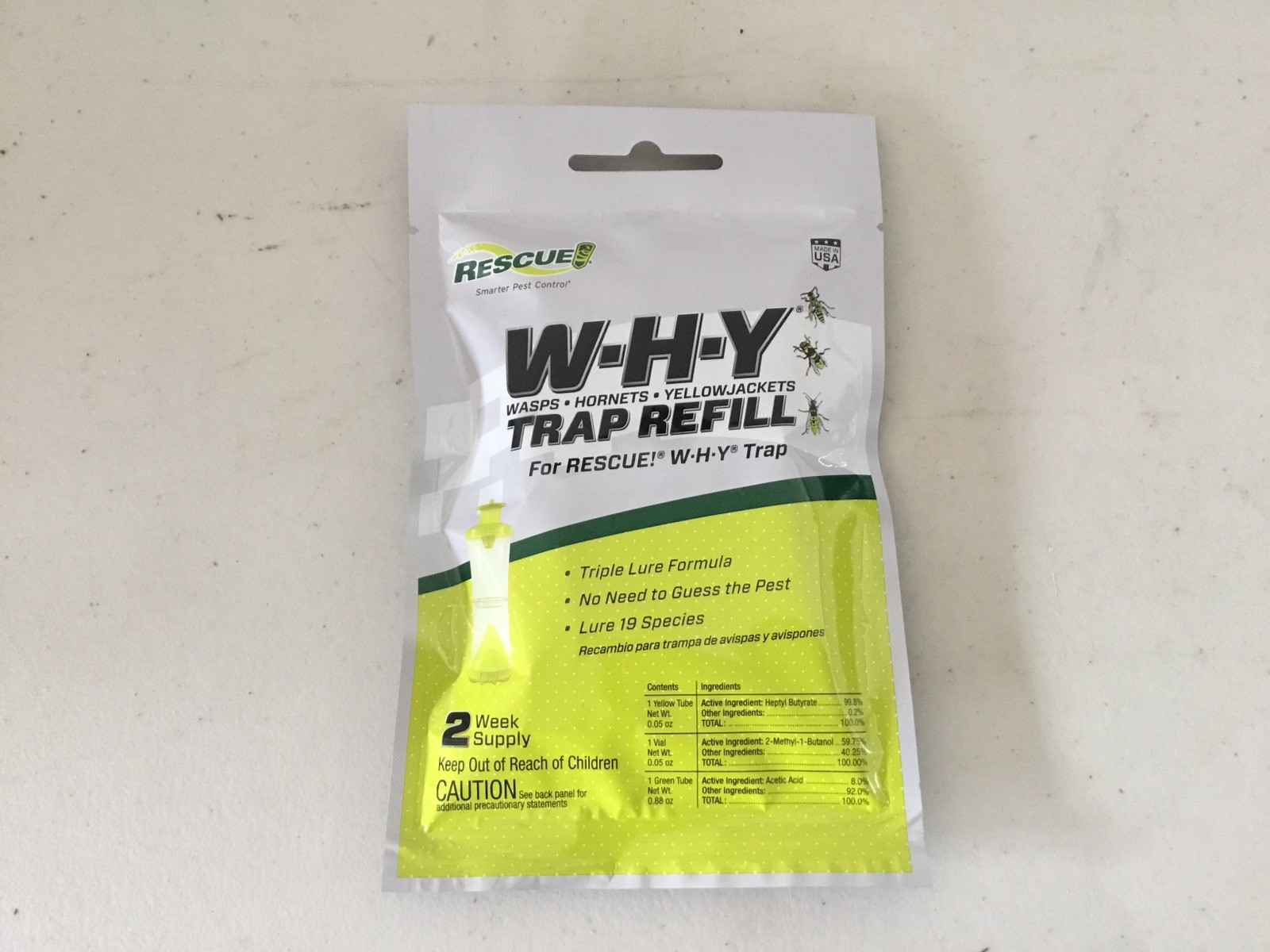 Rescue W.H.Y Trap Refill Attractant Kit Yellow x8 - WHYTA-DB16