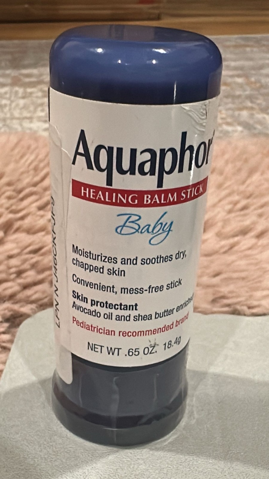 Aquaphor Healing Balm Stick Skin Protectant, Avocado Oil, Shea Butter 0.65 Oz