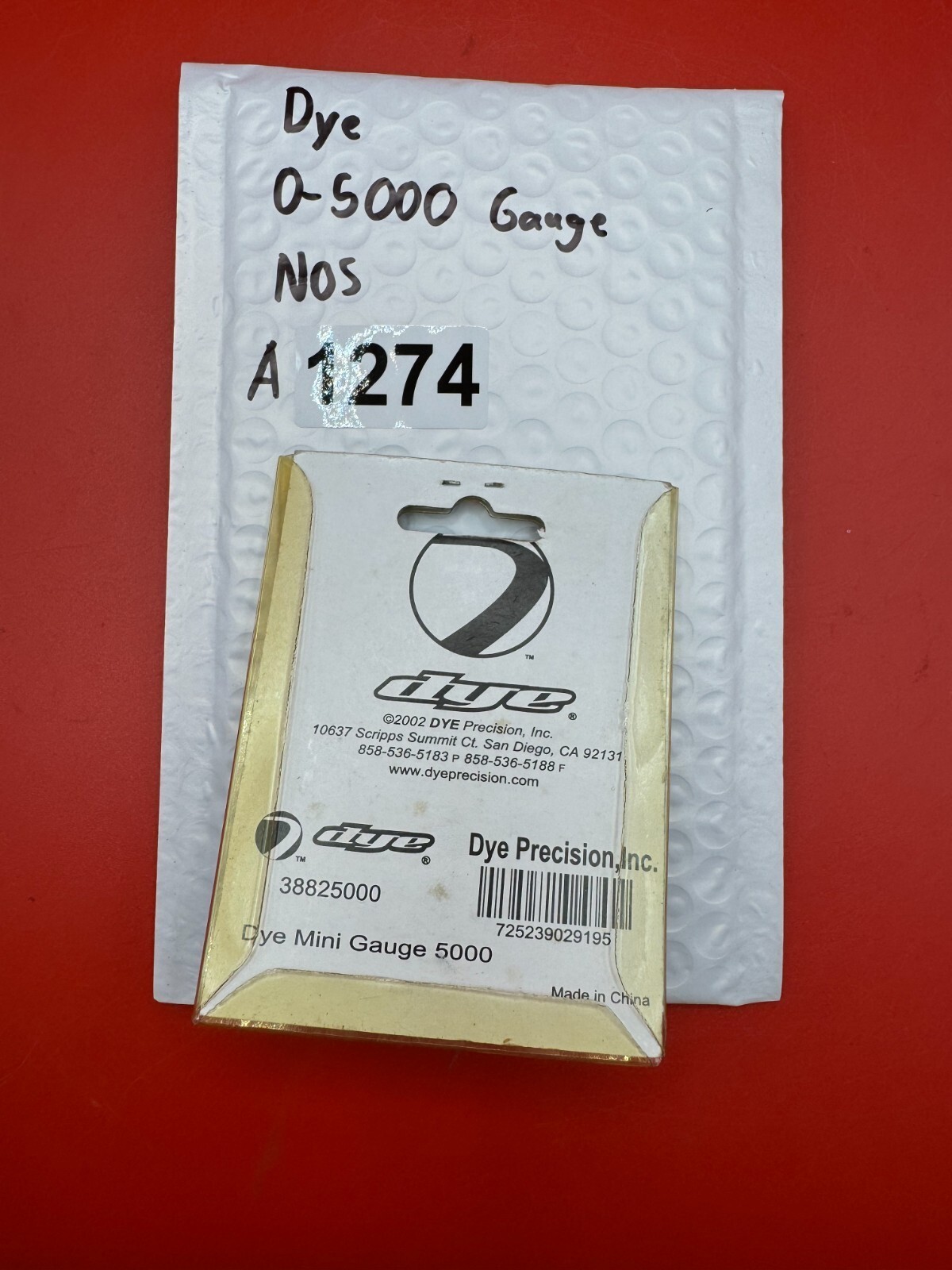 Dye 0-5000 Gauge NOS